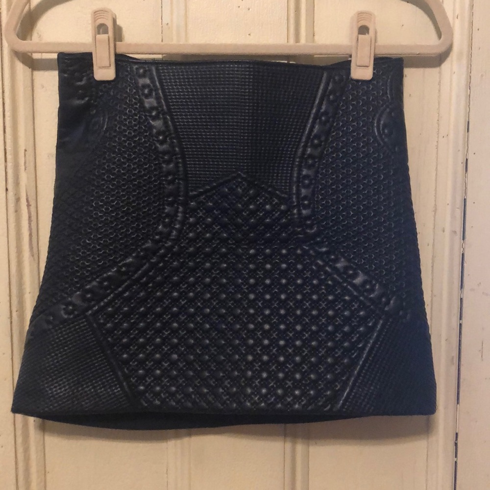 Black Faux Leather H&M skirt